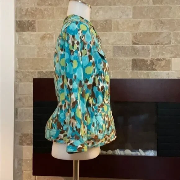 Ruby Rd.  multi colored  print top - Picture 4 of 6